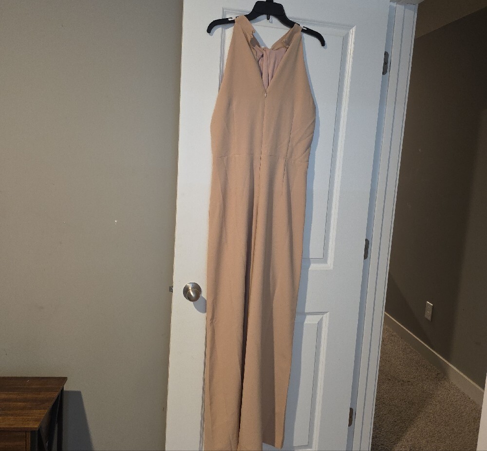julia jordan Sleeveless Wide-Leg Jumpsuit in Beige Taupe - Picture 12 of 15